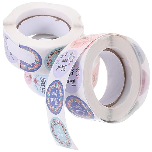 OSALADI 3 Rollen runde Aufkleber Etiketten Aufkleber Klebeetiketten Material hochzeitsdeko danke aufkleber etiketten Aufkleber verpacken danke etikettenaufkleber Kupferplattenaufkleber OSALADI 3 Rollen runde Aufkleber Etiketten Aufkleber Klebeetiketten Material hochzeitsdeko danke aufkleber etiketten Aufkleber verpacken danke etikettenaufkleber Kupferplattenaufkleber von OSALADI
