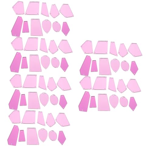 OSALADI 3 Sätze Aufnähbare Acrylspiegelstücke Dekorative Strasssteine Für Diy Projekte Für Kleidung Und Handwerk Langlebig Und Einfach Anzubringen 50 Stück * 3 von OSALADI