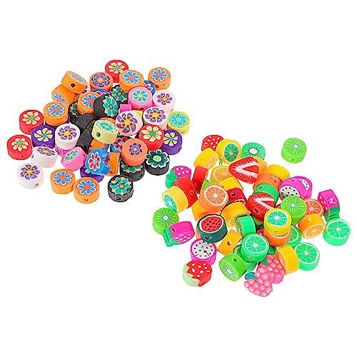 OSALADI 3 Sätze Cartoon Früchte Polymer Clay Lose Perlen Für Diy Schmuckherstellung Bastelzubehör Für Armbänder Und 100 Stück * 3 OSALADI 3 Sätze Cartoon Früchte Polymer Clay Lose Perlen Für Diy Schmuckherstellung Bastelzubehör Für Armbänder Und 100 Stück * 3 von OSALADI