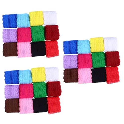 OSALADI 3 Sätze Dekorative Spitzenbänder Teiliges Bunten Farben Für Hochzeiten Basteln Und Geschenkverpackungen Für Kreative Projekte 12 Stück * 3 OSALADI 3 Sätze Dekorative Spitzenbänder Teiliges Bunten Farben Für Hochzeiten Basteln Und Geschenkverpackungen Für Kreative Projekte 12 Stück * 3 von OSALADI