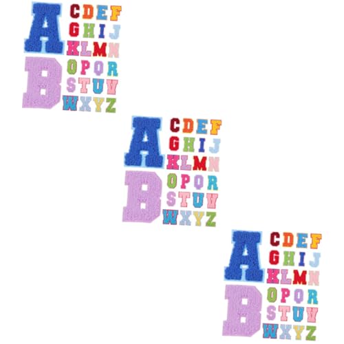 OSALADI 3 Sätze Diy Buchstaben Patches Zum Aufbügeln Multifunktionale Buchstaben Flicken Für Kleidung Jeans Und Taschen Leicht Und Einfach Zu Verwenden Für Reparaturen Und 26 Stücke * 3 OSALADI 3 Sätze Diy Buchstaben Patches Zum Aufbügeln Multifunktionale Buchstaben Flicken Für Kleidung Jeans Und Taschen Leicht Und Einfach Zu Verwenden Für Reparaturen Und 26 Stücke * 3 von OSALADI