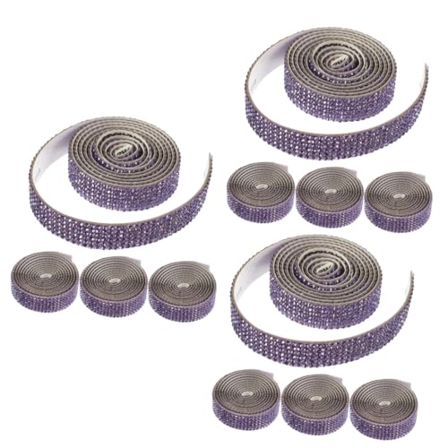 OSALADI 3 Sätze Diy Decorative Diamond Aufkleber Strassband Diamant Zurück Selbstklebstoffhandwerk Strassflecken Für Kleidung Kleid Strass Applikation Strasssteine Violett 4 Rollen * 3 OSALADI 3 Sätze Diy Decorative Diamond Aufkleber Strassband Diamant Zurück Selbstklebstoffhandwerk Strassflecken Für Kleidung Kleid Strass Applikation Strasssteine Violett 4 Rollen * 3 von OSALADI
