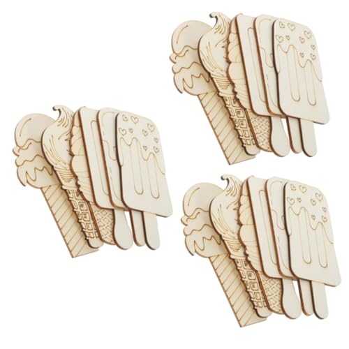 OSALADI 3 Sätze Diy Holz Eiscreme Ausschnitte Für Kreative Bastelprojekte Blanke Holzscheiben Zum Bemalen Vielseitige Formen Und Designs Für Sommerdekoration 30 Stück * 3 OSALADI 3 Sätze Diy Holz Eiscreme Ausschnitte Für Kreative Bastelprojekte Blanke Holzscheiben Zum Bemalen Vielseitige Formen Und Designs Für Sommerdekoration 30 Stück * 3 von OSALADI
