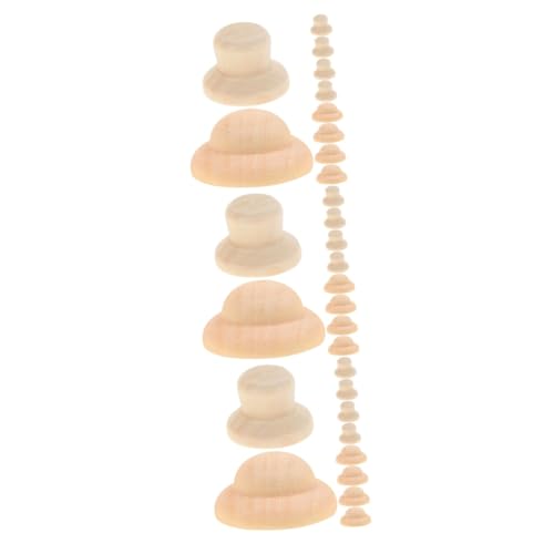 OSALADI 3 Sätze Diy Holzhut Basteln Puppenhüte Für Handwerk Miniatur-puppenhüte Unfertiger Puppenhut Aus Holz Unbemalte Peg-puppenmütze Diy Graffiti-puppenhut Beige 40 Stück * 3 OSALADI 3 Sätze Diy Holzhut Basteln Puppenhüte Für Handwerk Miniatur-puppenhüte Unfertiger Puppenhut Aus Holz Unbemalte Peg-puppenmütze Diy Graffiti-puppenhut Beige 40 Stück * 3 von OSALADI
