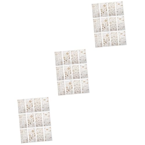 OSALADI 3 Sätze Diy Kristall Epoxy Aufkleber Selbstklebende Transparente Sticker Für Kreative Bastelprojekte Und Dekoration Zufällige Designs Für Und Persönliche Projekte 12 Stück * 3 von OSALADI