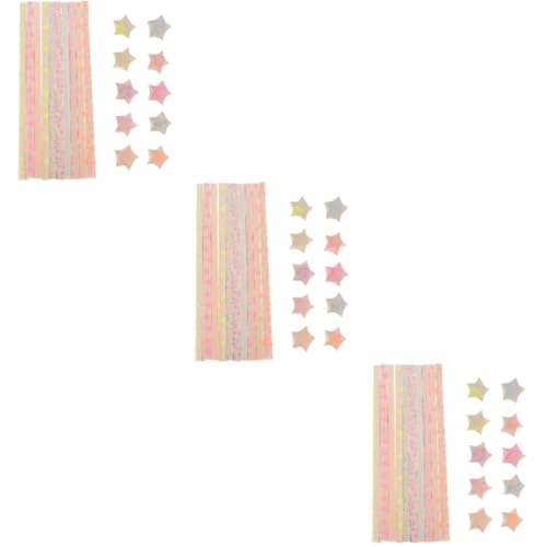 OSALADI 3 Sätze Diy Origami Teile Faltpapier Für Kreative Bastelarbeiten Für Dekoration Partys Und Vielseitig Einsetzbar Gemischte Stile 180 Stück * 3 von OSALADI