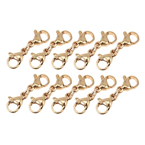 OSALADI 3 Sätze Doppelend Karabiner Verschlüsse Schmuckverlängerungen Für Diy Armbänder Und Rostfrei Und Langlebig Für Persönliche Und Gewerbliche Anwendungen 10 Stück * 3 von OSALADI