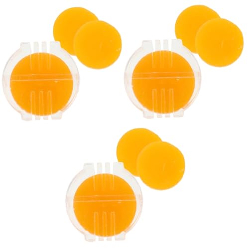 OSALADI 3 Sätze Fadenmacher Aus Bienenwachs Für Quilten Herstellung Paraffin Schmelzen Nähen Stickerei Zahnseide Fadenwachs Conditioner Bienenwachs Orange Plastik von OSALADI