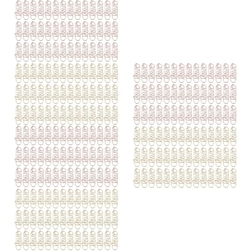 OSALADI 3 Sätze Form Büroklammern Roségold Dekorative Lesezeichen Für Hochzeiten Planer Clips Organisieren Von Dokumenten Für Kreative Diy Projekte 100 Stück * 3 OSALADI 3 Sätze Form Büroklammern Roségold Dekorative Lesezeichen Für Hochzeiten Planer Clips Organisieren Von Dokumenten Für Kreative Diy Projekte 100 Stück * 3 von OSALADI