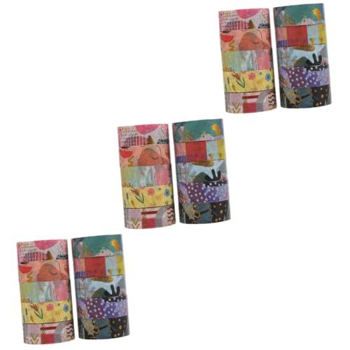 OSALADI 3 Sätze Geometrisches Goldfolie Washi Tape Set Diy Klebeband Für Scrapbooking Hand Account Und Dekoration Pro Rolle Vielseitig Einsetzbar Für Tagebücher Und Kreative 10 Rollen * 3 von OSALADI