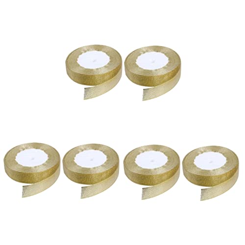 OSALADI 3 Sätze Goldene Dekorationsbänder Hochwertiges Für Partys Hochzeiten Und Strapazierfähig Und Schön Der Anwendung 2 Rollen * 3 von OSALADI