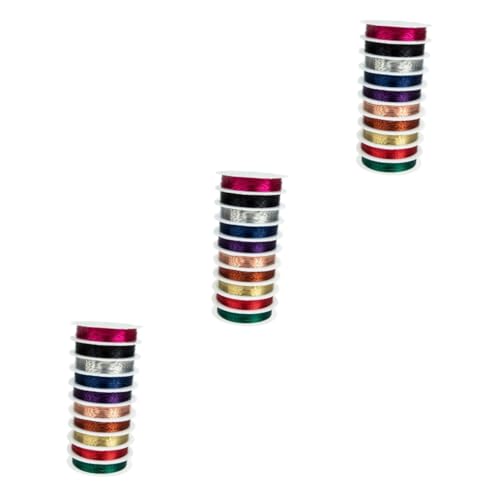 OSALADI 3 Sätze Handgefertigter Schmuckdraht Kupfer Diy Bead Wire Durchmesser Für Armbänder Und Mehr Gemischt 10 Rollen * 3 OSALADI 3 Sätze Handgefertigter Schmuckdraht Kupfer Diy Bead Wire Durchmesser Für Armbänder Und Mehr Gemischt 10 Rollen * 3 von OSALADI