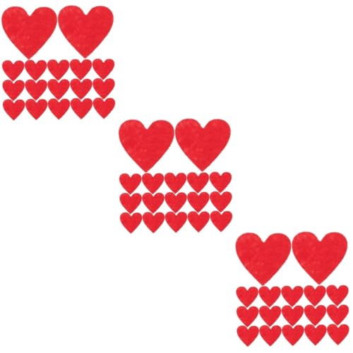 OSALADI 3 Sätze Herzförmige Filzapplikationen Rote Diy Patches Für Haarclips Basteln Scrapbooking Hochzeitsdeko Einfache Handhabung Vielseitige Dekoration 200 Stück * 3 OSALADI 3 Sätze Herzförmige Filzapplikationen Rote Diy Patches Für Haarclips Basteln Scrapbooking Hochzeitsdeko Einfache Handhabung Vielseitige Dekoration 200 Stück * 3 von OSALADI