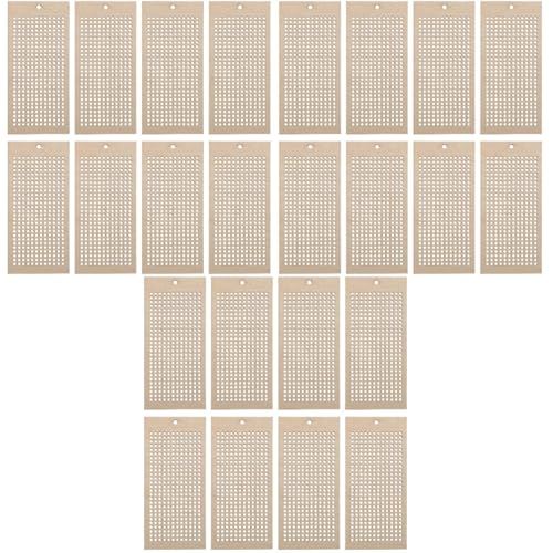OSALADI 3 Sätze Hölzernes Lesezeichen Leer Lesezeichen Für Buchliebhaber Stickgarn Geformt Stickerei-lesezeichen-set Unvollendetes Lesezeichen Polyester 8 Stücke * 3 von OSALADI