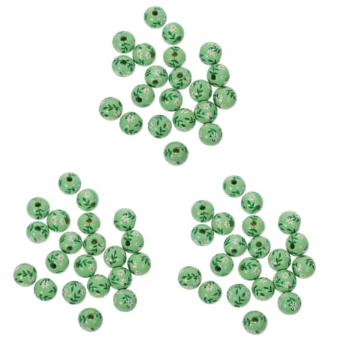 OSALADI 3 Sätze Holzperlen Für Diy Schmuck Und Bastelarbeiten Runde Holzperlen Mit Blumenmuster Für Projekte Und Handwerksdekorationen 30 Stück * 3 OSALADI 3 Sätze Holzperlen Für Diy Schmuck Und Bastelarbeiten Runde Holzperlen Mit Blumenmuster Für Projekte Und Handwerksdekorationen 30 Stück * 3 von OSALADI