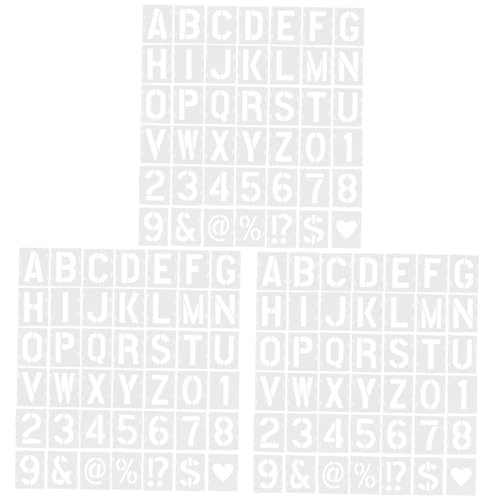 OSALADI 3 Sätze Inkjet-vorlage Schablone Für Handwerk Malschablonen Brief Alphabet-schablonen Groß Schriftzeichen Plastikschablonen Bastelschablonenvorlage Das Haustier 42 Stück * 3 OSALADI 3 Sätze Inkjet-vorlage Schablone Für Handwerk Malschablonen Brief Alphabet-schablonen Groß Schriftzeichen Plastikschablonen Bastelschablonenvorlage Das Haustier 42 Stück * 3 von OSALADI