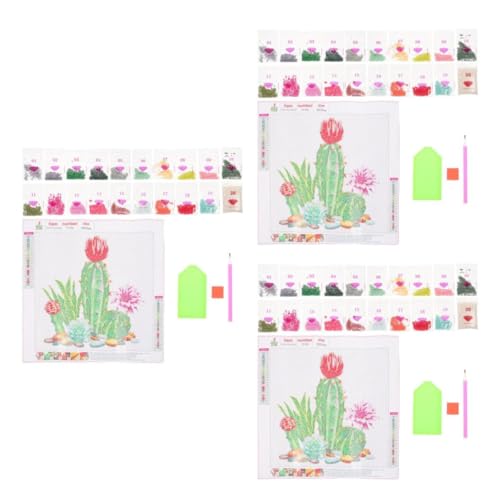 OSALADI 3 Sätze Kreuzstich Set für Anfänger Diy Handgemachtes Stickerei Kit mit Einzigartigem Muster für Dekoration Wohnzimmer und Büro Komplett Ausgestattet für Einfache Anwendung OSALADI 3 Sätze Kreuzstich Set für Anfänger Diy Handgemachtes Stickerei Kit mit Einzigartigem Muster für Dekoration Wohnzimmer und Büro Komplett Ausgestattet für Einfache Anwendung von OSALADI