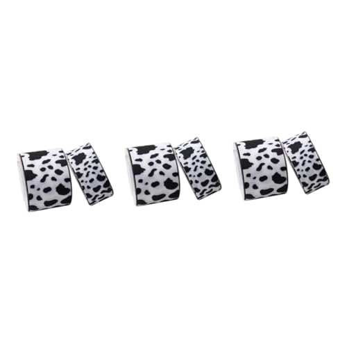 OSALADI 3 Sätze Kuhmuster Geschenkband Für Diy Bastelprojekte Haarspangen Scrapbooking Und Partydekorationen 2 Rollen * 3 von OSALADI