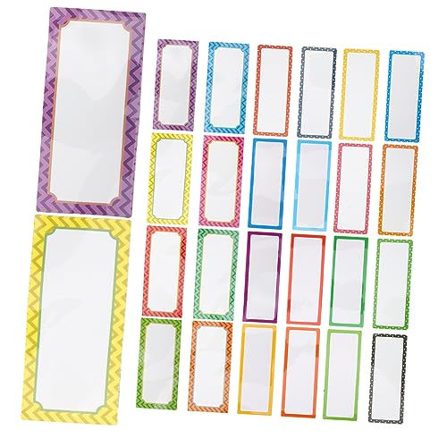 OSALADI 3 Sätze Magnetische Namensschilder Abwischbare und Wiederverwendbare Etiketten für Kühlschrank Whiteboard Büro Farben Flexibles Design für Organisation Planung von OSALADI