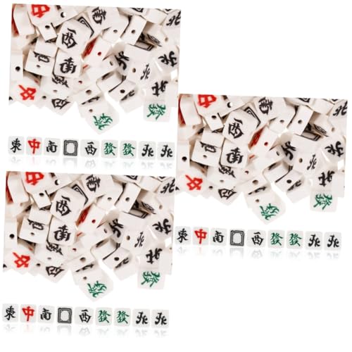 OSALADI 3 Sätze Mahjong Perlen Weiche Polymer Perlen Charms Für Diy Schmuckherstellung Für Armbänder Ohrringe Und Bastelprojekte 100 Stück * 3 von OSALADI