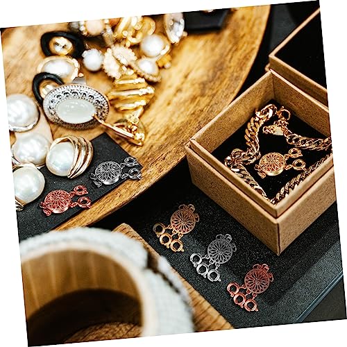 OSALADI 3 Sätze Metal Clasps Für Blütenförmige Schichtverschlüsse Für Mehrsträngige Und Armbänder Diy Schmuckherstellung Einfach Zu Verwenden 6 Stücke * 3 OSALADI 3 Sätze Metal Clasps Für Blütenförmige Schichtverschlüsse Für Mehrsträngige Und Armbänder Diy Schmuckherstellung Einfach Zu Verwenden 6 Stücke * 3 von OSALADI