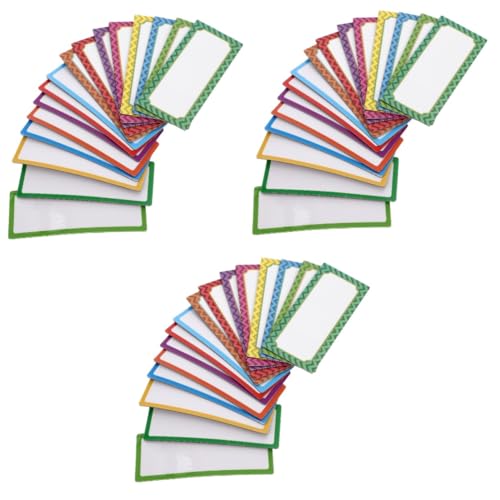 OSALADI 3 Sätze Namensschild Transparente Etiketten Löschbar Benutzerdefinierte Beschreibbare Whiteboard Magnetetiketten Whiteboard Streifen Für Das Klassenzimmer Zahlen 16 Stück * 3 von OSALADI