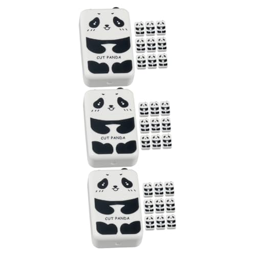 OSALADI 3 Sätze Panda Radierer Multifunktionale Künstler Radierer Für Präzises Skizzieren Und Schreiben Süßes Design Für Schreibtisch Und Schule 10 Stück * 3 von OSALADI
