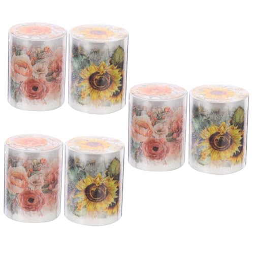OSALADI 3 Sätze Pet Aufkleber Tape Für Scrapbooking Und Handaccount Selbstklebend Mit Sonnenblumen Und Orangenrosen Design Pro Vielseitig Und Einfach Abziehbar Für Diy 2 Rollen * 3 OSALADI 3 Sätze Pet Aufkleber Tape Für Scrapbooking Und Handaccount Selbstklebend Mit Sonnenblumen Und Orangenrosen Design Pro Vielseitig Und Einfach Abziehbar Für Diy 2 Rollen * 3 von OSALADI