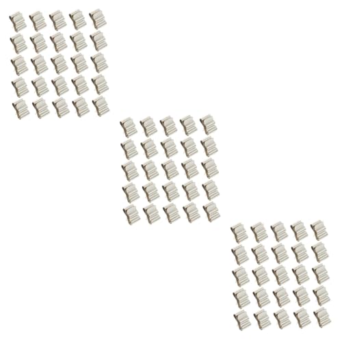 OSALADI 3 Sätze Photovoltaik-klemme Clips Und Solar- Anhängerrahmen-drahtclip Photovoltaik-kabelklemme Kabelklemmen Für Die Anhängerverkabelung Doppelt Silber Rostfreier Stahl 30 Stück * 3 von OSALADI