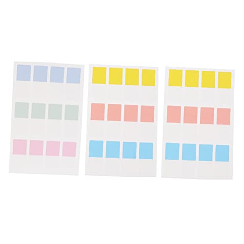 OSALADI 3 Sätze Praktische Beschreibbare Haftnotizen Kleine Macaron Kleine Bunte Index Sticker für Schule Büro Selbstklebende Etiketten für Notizen und Organisation von OSALADI
