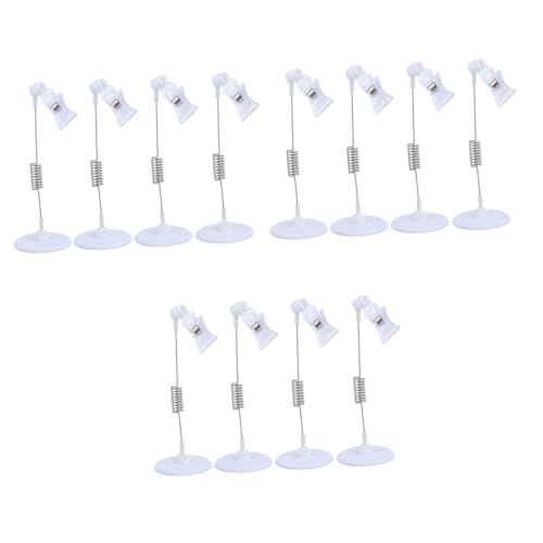 OSALADI 3 Sätze Praktischer Displayhalter Etikettenhalter Zeichen Stehen Für Zeichen Anzeigeständer Aufkleberanzeigestand Schild Etikettenständer Rack Ausstellen Werbeclip P.s 5 Stück * 3 von OSALADI