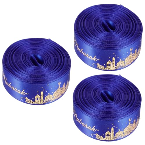 OSALADI 3 Sätze Ramadan Diy Dekorationsband Für Yards Für Festtagsverpackungen Und Party Dekorationen Hochwertiges Bastelband Goldoptik 2 Stücke * 3 von OSALADI