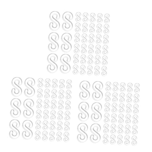 OSALADI 3 Sätze S Clips Für Gummiband Armbänder Diy Verbindungselemente Robustem Für Kreative Schmuckprojekte Und Bastelarbeiten Vielseitig Einsetzbar Für Armbänder Und 500 Stück * 3 von OSALADI