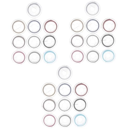 OSALADI 3 Sätze Schmuckdraht Set Strängigem Für Diy Armbänder Basteln Und Schmuckherstellung Zur Individuellen Gestaltung Von Und Anhängern 10 Rollen * 3 von OSALADI