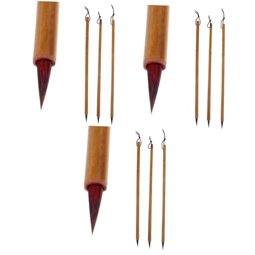 OSALADI 3 Sätze Schreibpinsel Für Kleinbuchstaben Stift Bürsten Malen Kalligraphie Malerei Zeichnung Schreibwaren Professioneller Chinesischer Pinsel Bambusmast 3 Stück * 3 OSALADI 3 Sätze Schreibpinsel Für Kleinbuchstaben Stift Bürsten Malen Kalligraphie Malerei Zeichnung Schreibwaren Professioneller Chinesischer Pinsel Bambusmast 3 Stück * 3 von OSALADI