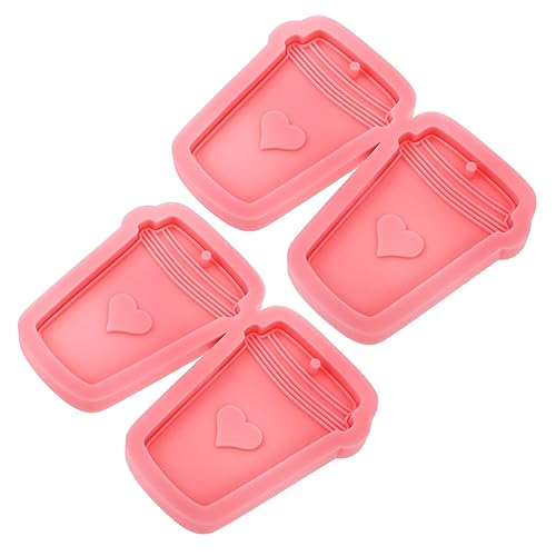 OSALADI 3 Sätze Silikonform Für Herz Kaffeetassen Schlüsselanhänger Diy Anhänger Gießform Für Kreative Handarbeiten Und 2 Stücke * 3 von OSALADI
