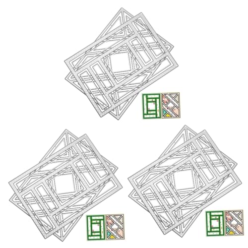 OSALADI 3 Sätze Stanzformen Schablone Schild Kartenherstellung Gestanzt Basteln Groß Wellig Stanzformen Für Grußkarten Album Gestanzt Scrapbooking Decor Metall Silber 2 Stück * 3 OSALADI 3 Sätze Stanzformen Schablone Schild Kartenherstellung Gestanzt Basteln Groß Wellig Stanzformen Für Grußkarten Album Gestanzt Scrapbooking Decor Metall Silber 2 Stück * 3 von OSALADI