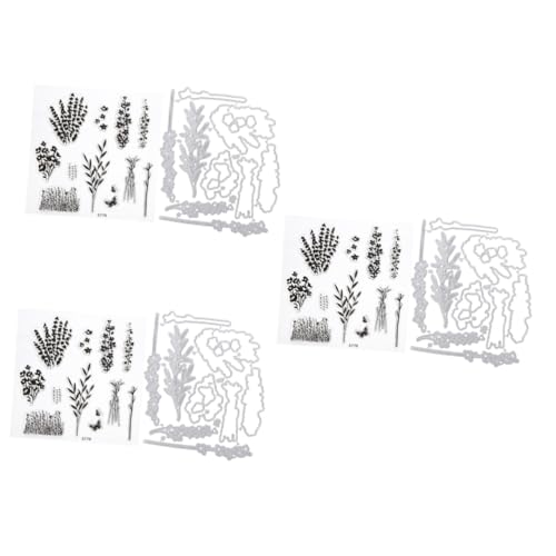 OSALADI 3 Sätze Stanzformen für Diy Scrapbooking Metall Schneidformen mit Einzigartigem Blätterdesign für Kartenherstellung und Kreative Bastelprojekte Kompatibel mit Schneidemaschinen von OSALADI