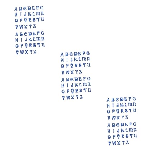 OSALADI 3 Sätze Stoffaufnäher Mit Buchstabenstickerei Alphabet Sticker Buchstabenaufkleber Gestickte Aufkleber Chenille-buchstaben Zit Dekorative Patches Stickereiflecken Blue 52 Stück * 3 von OSALADI