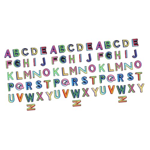 OSALADI 3 Sätze Stoffaufnäher Mit Buchstabenstickerei Flicken Für Bekleidung Aufnäher Süß Alphabet Sticker Buchstabenaufkleber Hotmelt-aufkleber Stickerei-patch-gerät Vlies 26 Stück * 3 von OSALADI