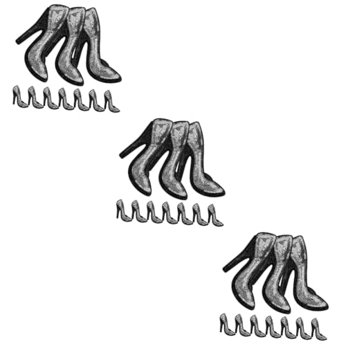 OSALADI 3 Sätze Stoffmontage Dekoration Flicken Nähen Flecken Dekorativ Basteln High-heel-form-patch Stickereiapplikationen Stickaufnäher Aufnähen Pailletten Silber 5 Paare * 3 OSALADI 3 Sätze Stoffmontage Dekoration Flicken Nähen Flecken Dekorativ Basteln High-heel-form-patch Stickereiapplikationen Stickaufnäher Aufnähen Pailletten Silber 5 Paare * 3 von OSALADI