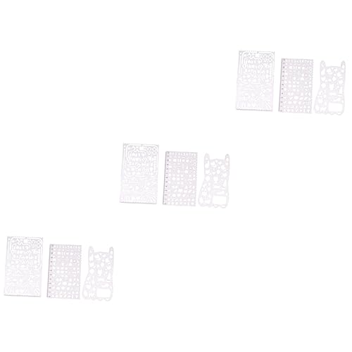 OSALADI 3 Sätze Teiliges Metall Lesezeichen Hohles Lineal Für Tagebuch Zeichnen Und Graffiti Dekorative Schablonen Für Kreative Projekte 3 Stücke * 3 OSALADI 3 Sätze Teiliges Metall Lesezeichen Hohles Lineal Für Tagebuch Zeichnen Und Graffiti Dekorative Schablonen Für Kreative Projekte 3 Stücke * 3 von OSALADI