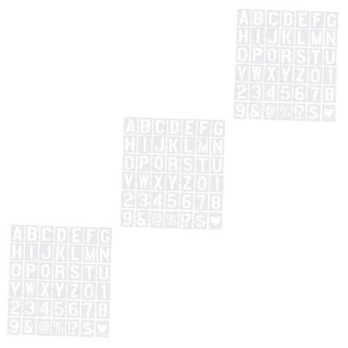 OSALADI 3 Sätze Teiliges Schablonen Für Wiederverwendbare Pet Malschablonen Für Diy Projekte Und Bastelarbeiten Wänden Und Anderen Flachen Oberflächen 42 Stück * 3 OSALADI 3 Sätze Teiliges Schablonen Für Wiederverwendbare Pet Malschablonen Für Diy Projekte Und Bastelarbeiten Wänden Und Anderen Flachen Oberflächen 42 Stück * 3 von OSALADI