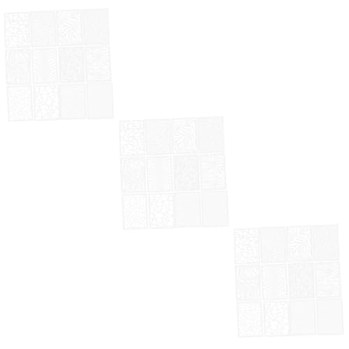 OSALADI 3 Sätze Teiliges Wandmalvorlagen Stilvolle Schablonen Für Diy Projekte Wiederverwendbare Muster Für Malerei Und Bastelarbeiten Und Erwachsene 12 Stücke * 3 OSALADI 3 Sätze Teiliges Wandmalvorlagen Stilvolle Schablonen Für Diy Projekte Wiederverwendbare Muster Für Malerei Und Bastelarbeiten Und Erwachsene 12 Stücke * 3 von OSALADI