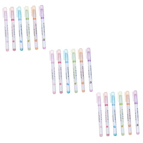 OSALADI 3 Sätze Textmarker-set Multipack Markierungen Fluoreszierend Hervorhebung Form Textmarker Süß Marker Für Highlight Flüssige Textmarker Annotationsstifte Lernbedarf Abs 6 Stück * 3 OSALADI 3 Sätze Textmarker-set Multipack Markierungen Fluoreszierend Hervorhebung Form Textmarker Süß Marker Für Highlight Flüssige Textmarker Annotationsstifte Lernbedarf Abs 6 Stück * 3 von OSALADI