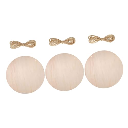 OSALADI 3 Sätze Unbehandelte Holzscheiben Runde Holz Pendants für Diy Basteln Weihnachtsdekoration Türschilder Projekte Hochwertigem Holz OSALADI 3 Sätze Unbehandelte Holzscheiben Runde Holz Pendants für Diy Basteln Weihnachtsdekoration Türschilder Projekte Hochwertigem Holz von OSALADI