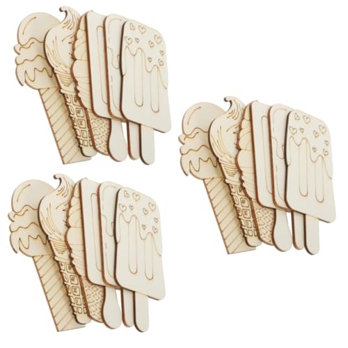 OSALADI 3 Sätze Unfertige Holzformen Eiscreme Form Diy Leere Holzscheiben Für Basteln Kreativität Und Dekoration Zu Hause 30 Stück * 3 OSALADI 3 Sätze Unfertige Holzformen Eiscreme Form Diy Leere Holzscheiben Für Basteln Kreativität Und Dekoration Zu Hause 30 Stück * 3 von OSALADI
