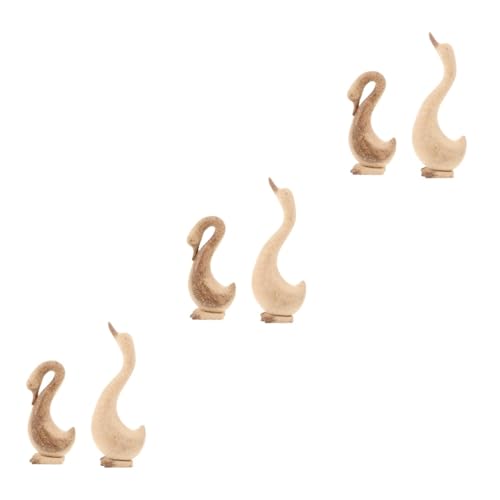 OSALADI 3 Sätze Unvollendete Holz Gans Figuren Für Diy Dekoration Bastelmaterialien Für Tischdekoration Für Partys 2 Stück * 3 OSALADI 3 Sätze Unvollendete Holz Gans Figuren Für Diy Dekoration Bastelmaterialien Für Tischdekoration Für Partys 2 Stück * 3 von OSALADI