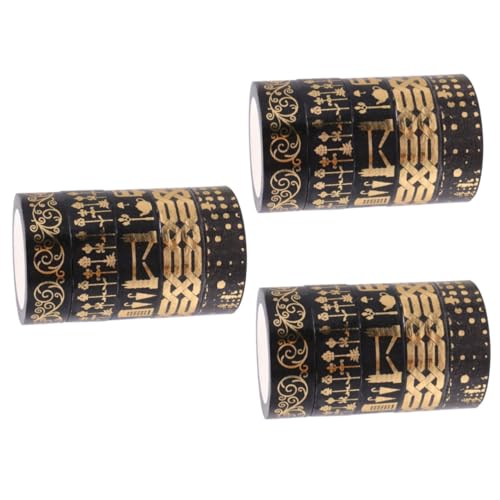 OSALADI 3 Sätze Washi Tape Dekoratives Klebeband Für Diy Kreative Handwerksprojekte Modisches Design Für Alben Und Planer Als 5 Rollen * 3 von OSALADI