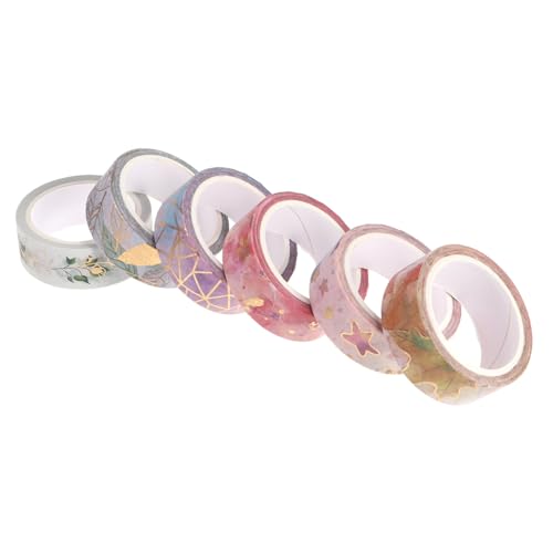 OSALADI 3 Sätze Washi-tape-aufkleber Klebrig Kunstband Dekorativ Dekorband Scrapbooking Herstellung Klebeband Zum Basteln Weißes Band Bastelband Diy-projektband Papier 6 Rollen * 3 OSALADI 3 Sätze Washi-tape-aufkleber Klebrig Kunstband Dekorativ Dekorband Scrapbooking Herstellung Klebeband Zum Basteln Weißes Band Bastelband Diy-projektband Papier 6 Rollen * 3 von OSALADI